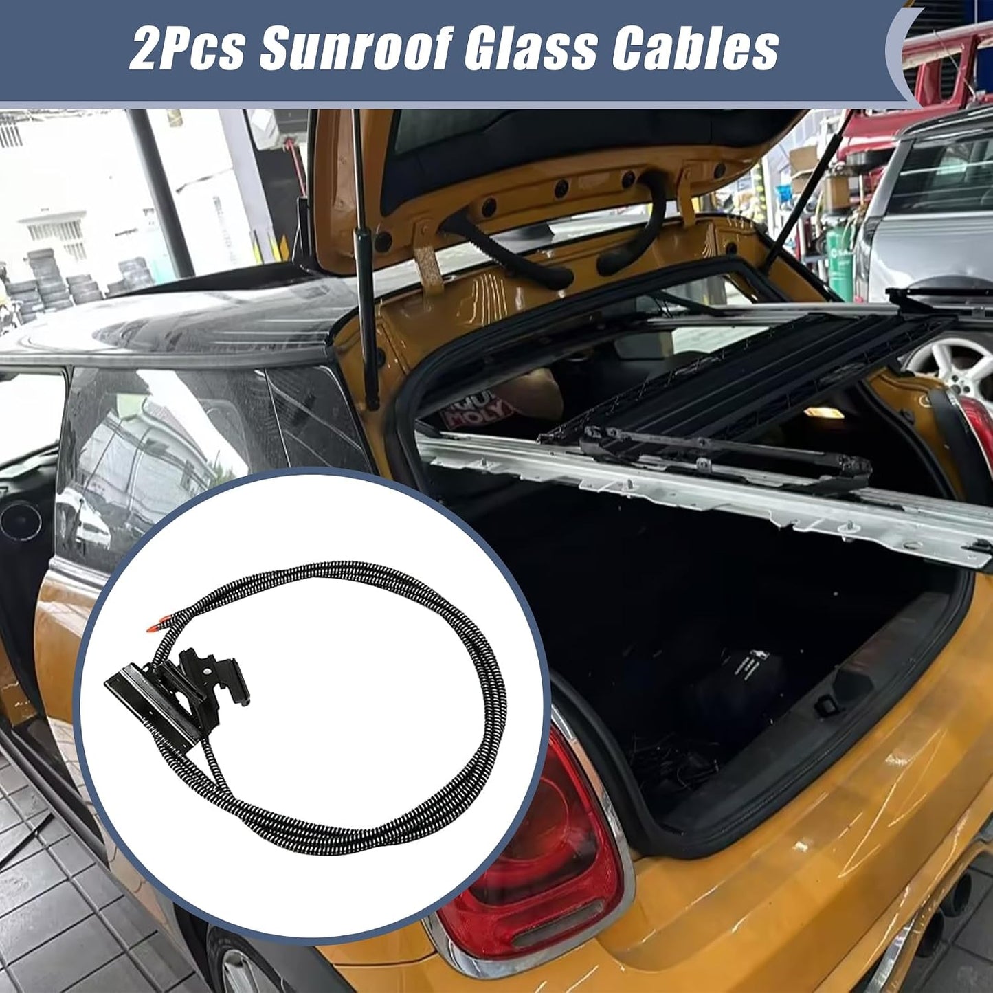 2 Cables Vidrio Techo Corredizo Mini Cooper F55 F56