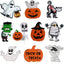 10 Letreros Halloween Fantasma Monstruo Estacas Césped