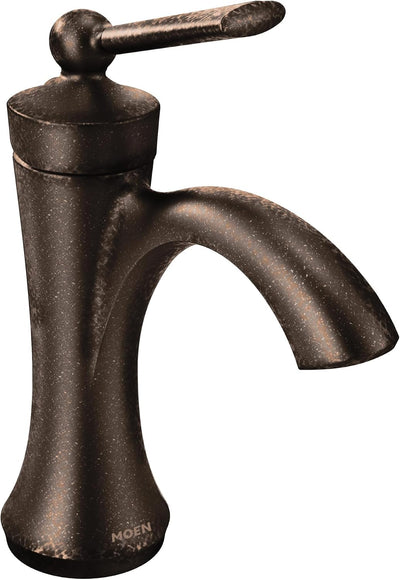 Grifo baño arco alto una manija kit drenaje bronce