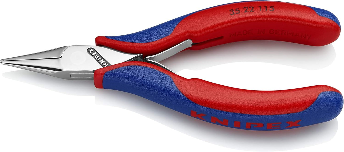 Alicates electrónicos KNIPEX 4.5 con puntas semicirculares