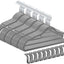 Perchas terciopelo antideslizantes 16.5pulg gris 15-20lb
