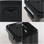 6 Pzas Cajas Almacenamiento Plástico Negro Pestillo 6qt