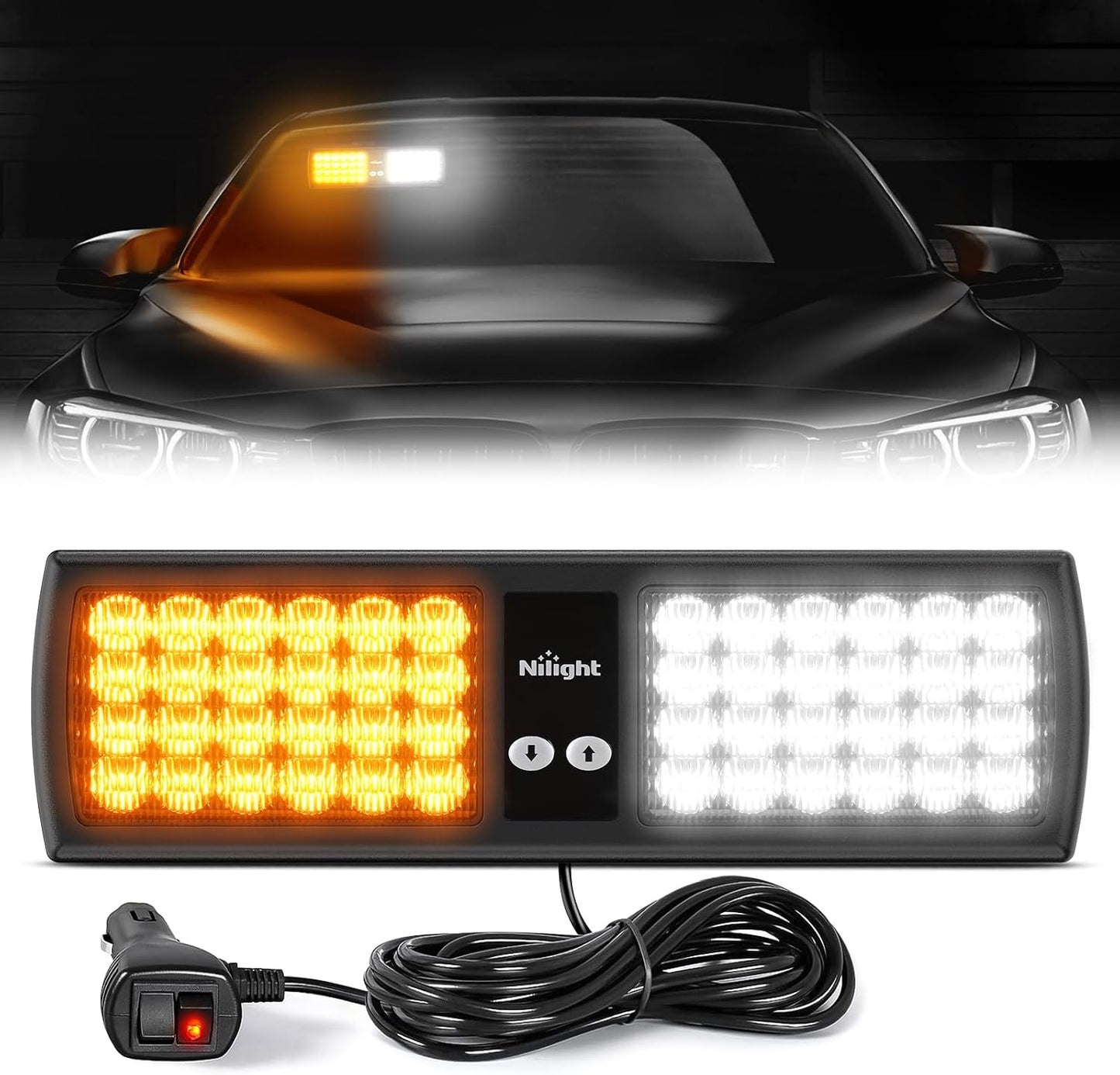 Luces estroboscópicas visera 48LED para vehículos emergencia