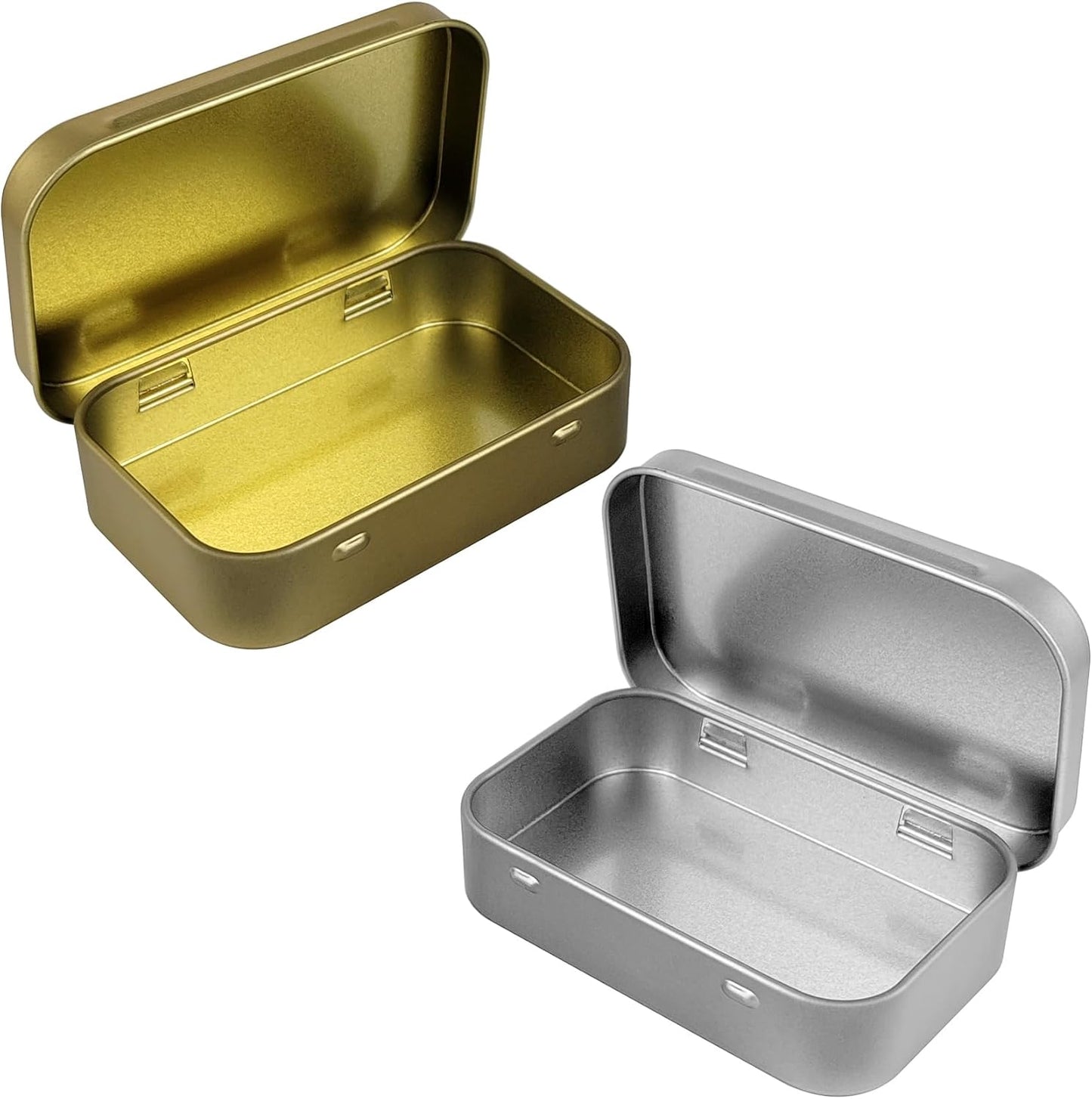 4 Cajas Metal Rectangulares para Almacenar Joyas