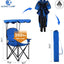 Silla camping grande con toldo sombra plegable