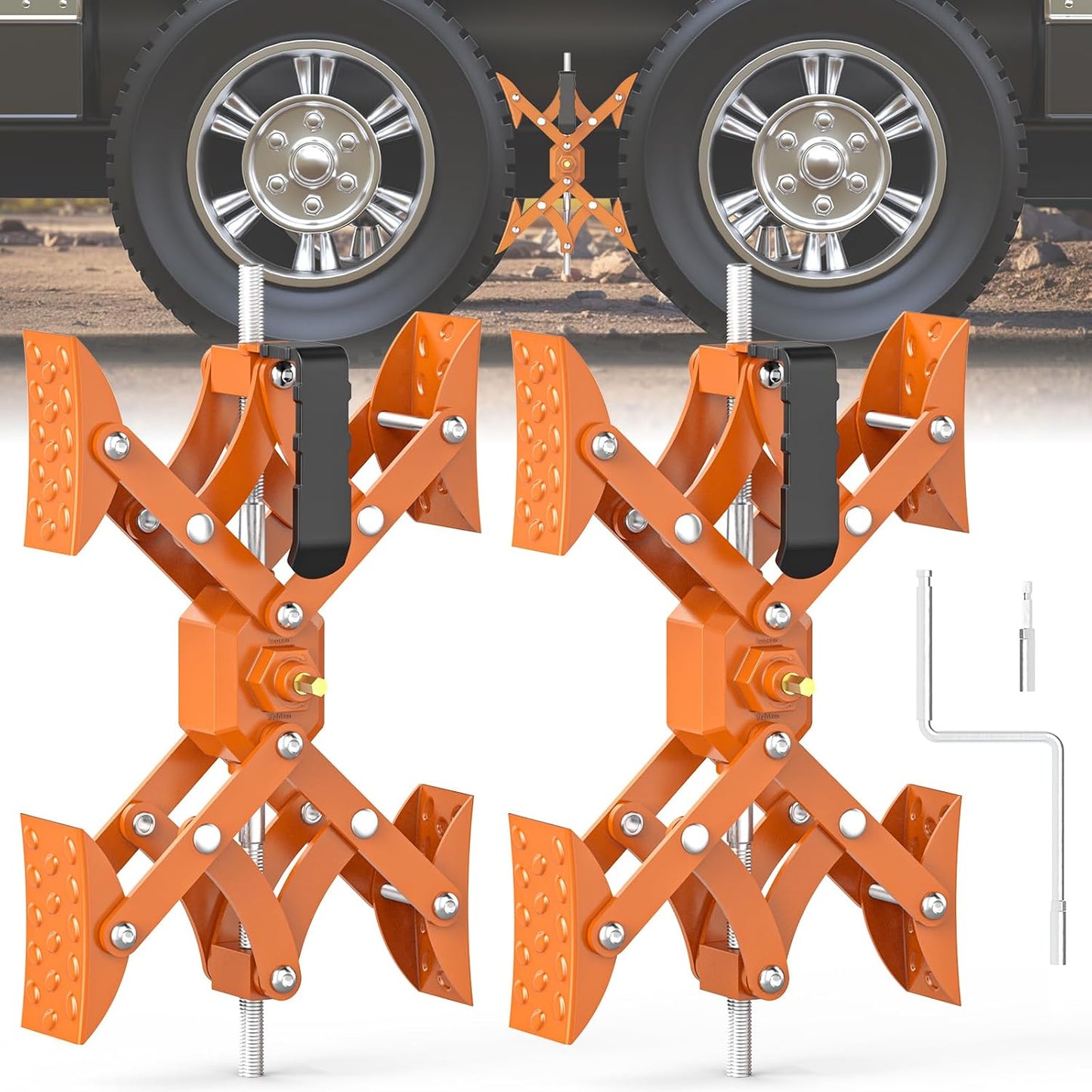 Cuñas rueda X para remolque RV Estabilizadores