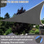 Toldo vela triangular 8x8x8ft cubierta sombra gris oscuro