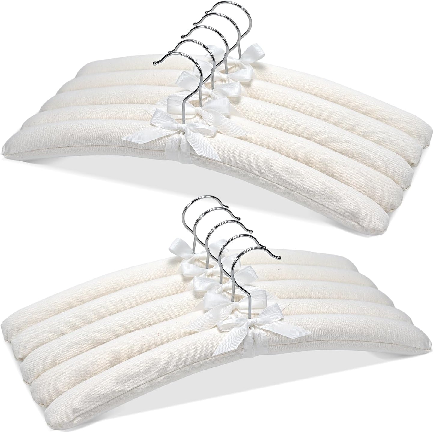 Perchas algodón 17" para ropa mujer bodas