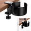 Abrazadera portavasos escritorio 3.7" 11lbs negro