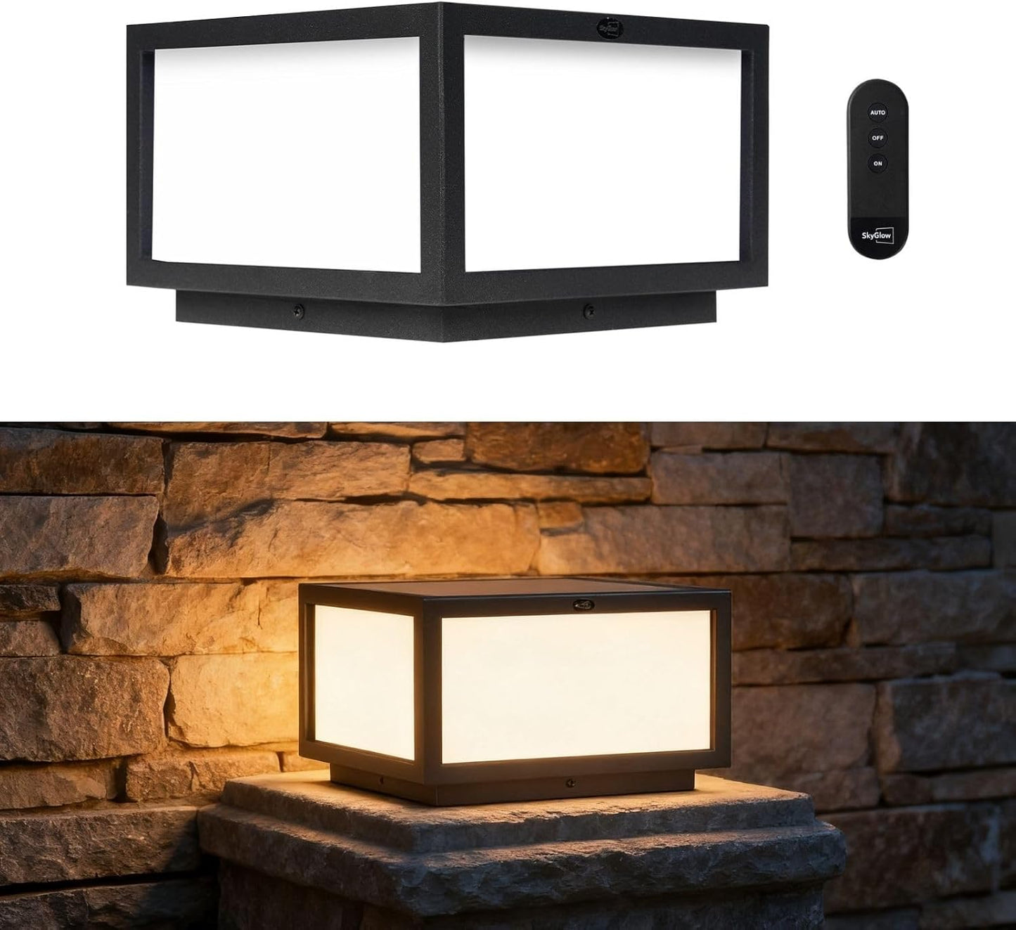 Luz columna LED acero inox IP55 para puerta
