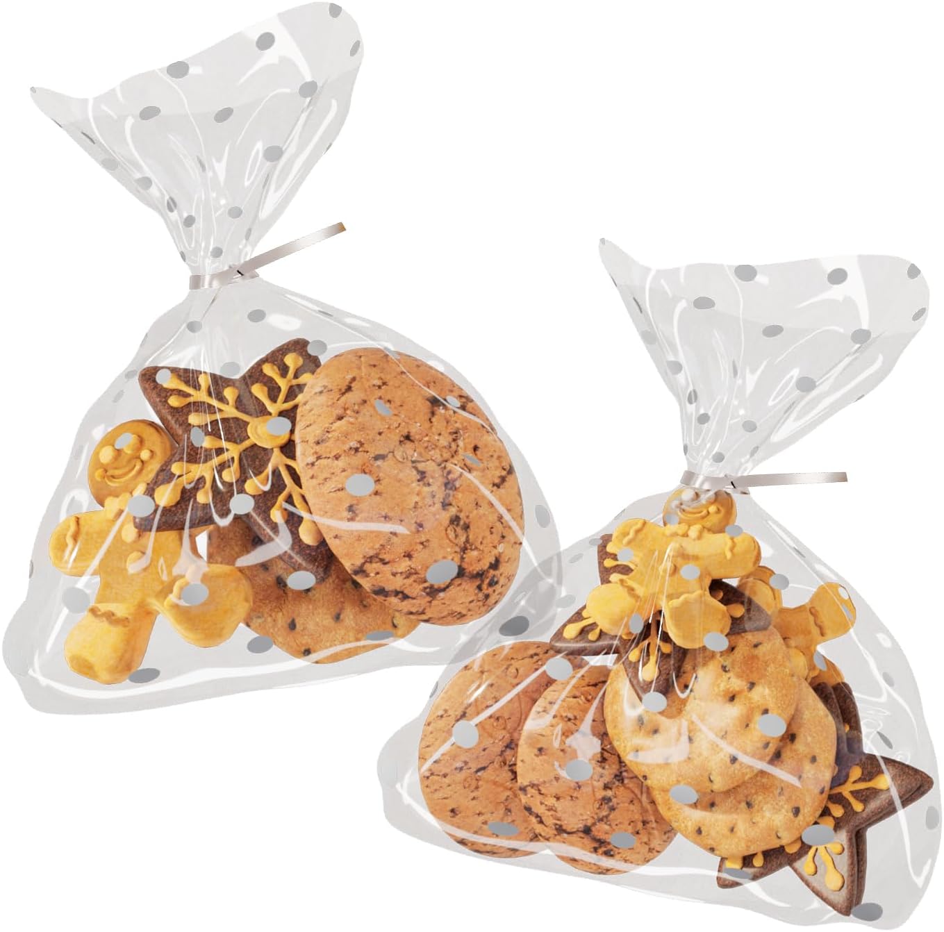 Bolsas resellables 6x10" para panadería y dulces set 50