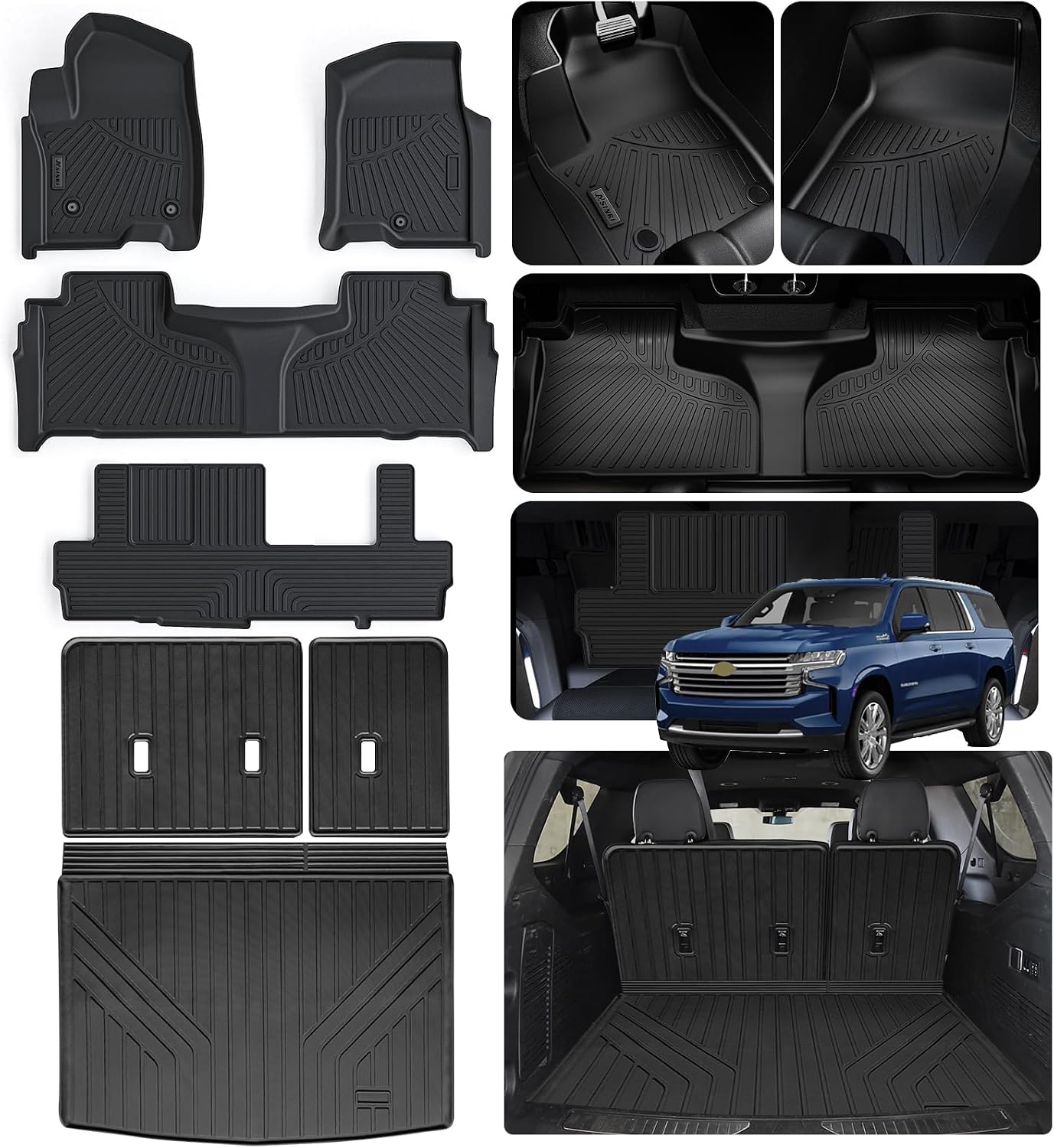 Alfombrillas suelo maletero Chevy Suburban 21-25