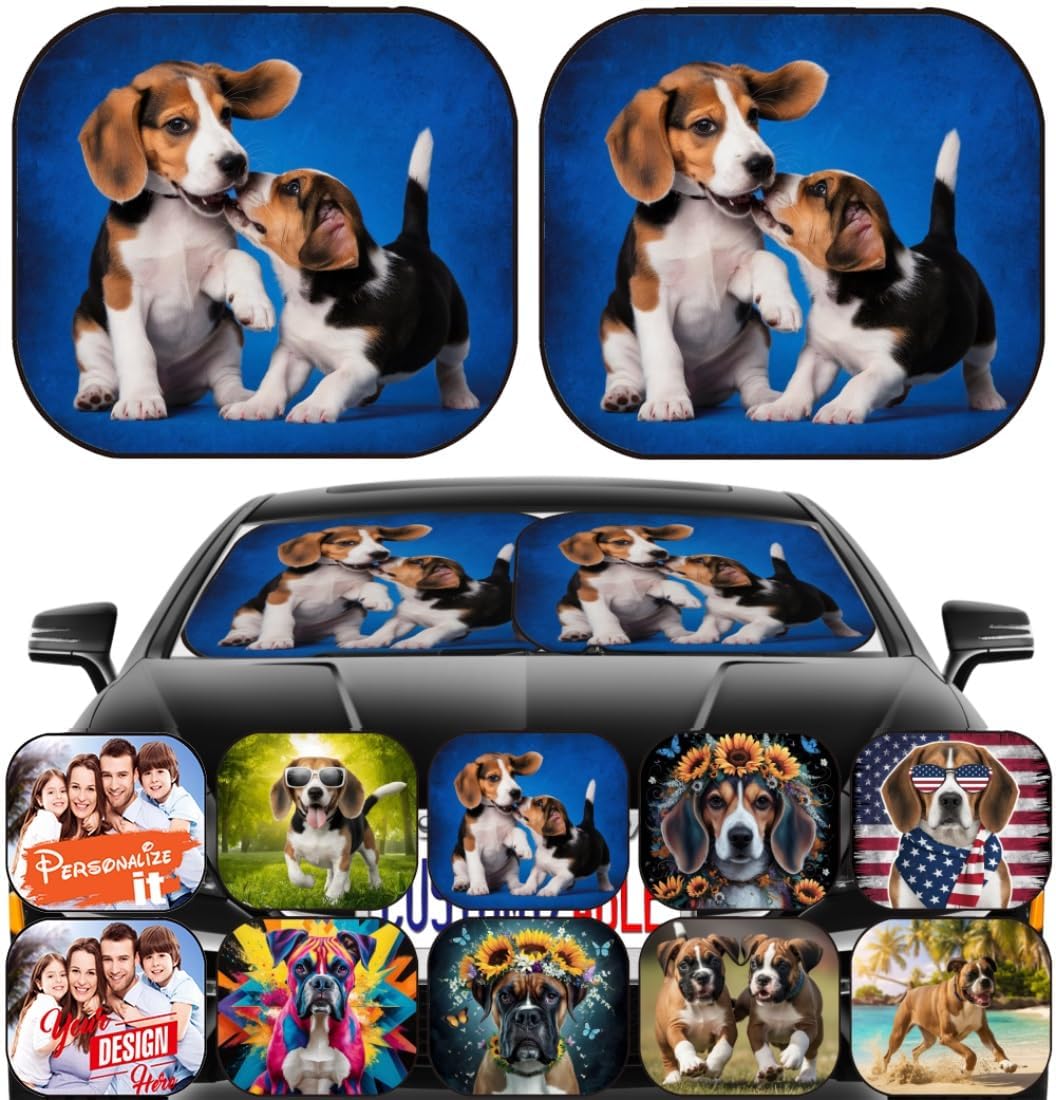 Parasol parabrisas SUV 2 Pzas diseño flores para perros