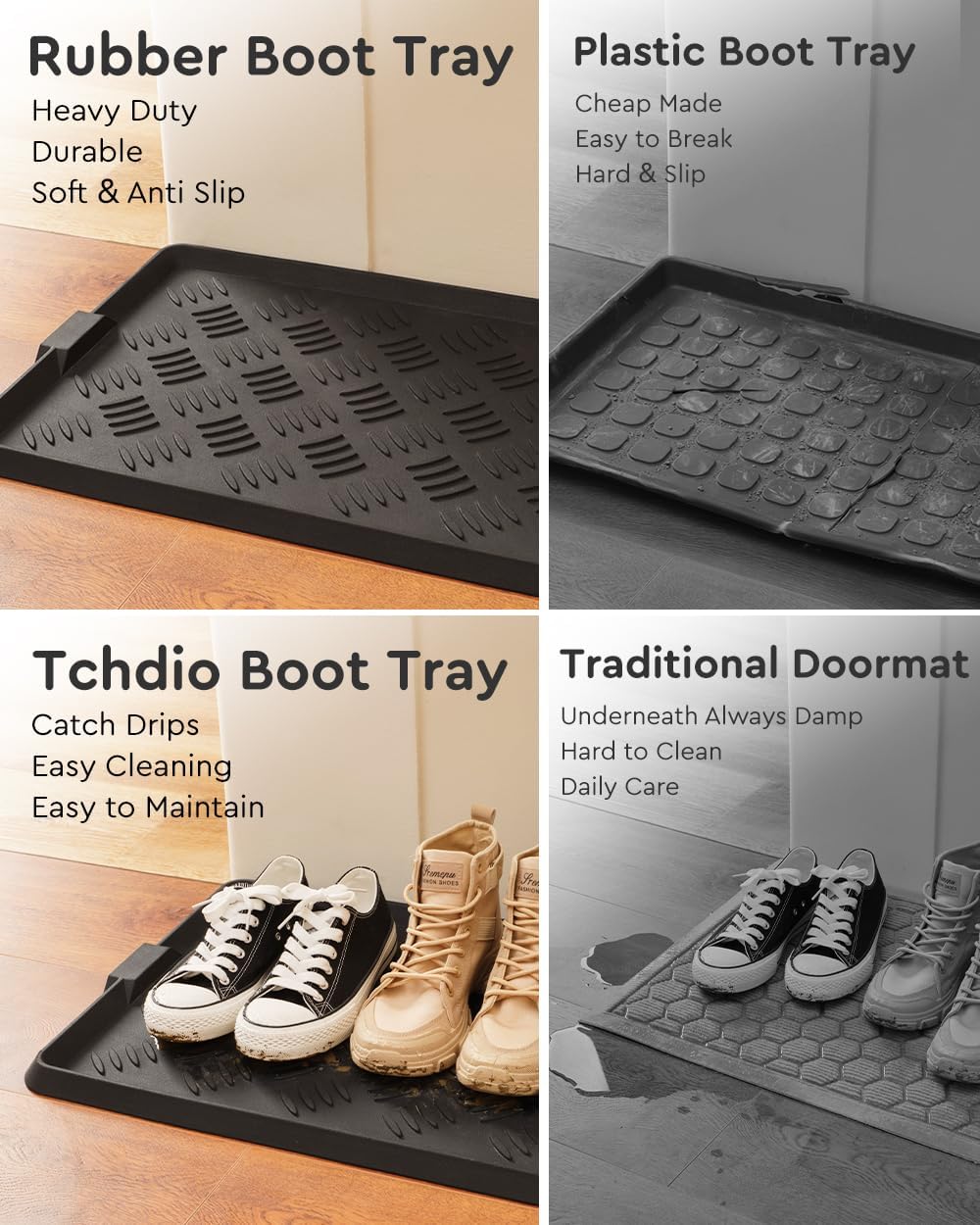 Alfombrilla para botas antiderrap 16x27.5"