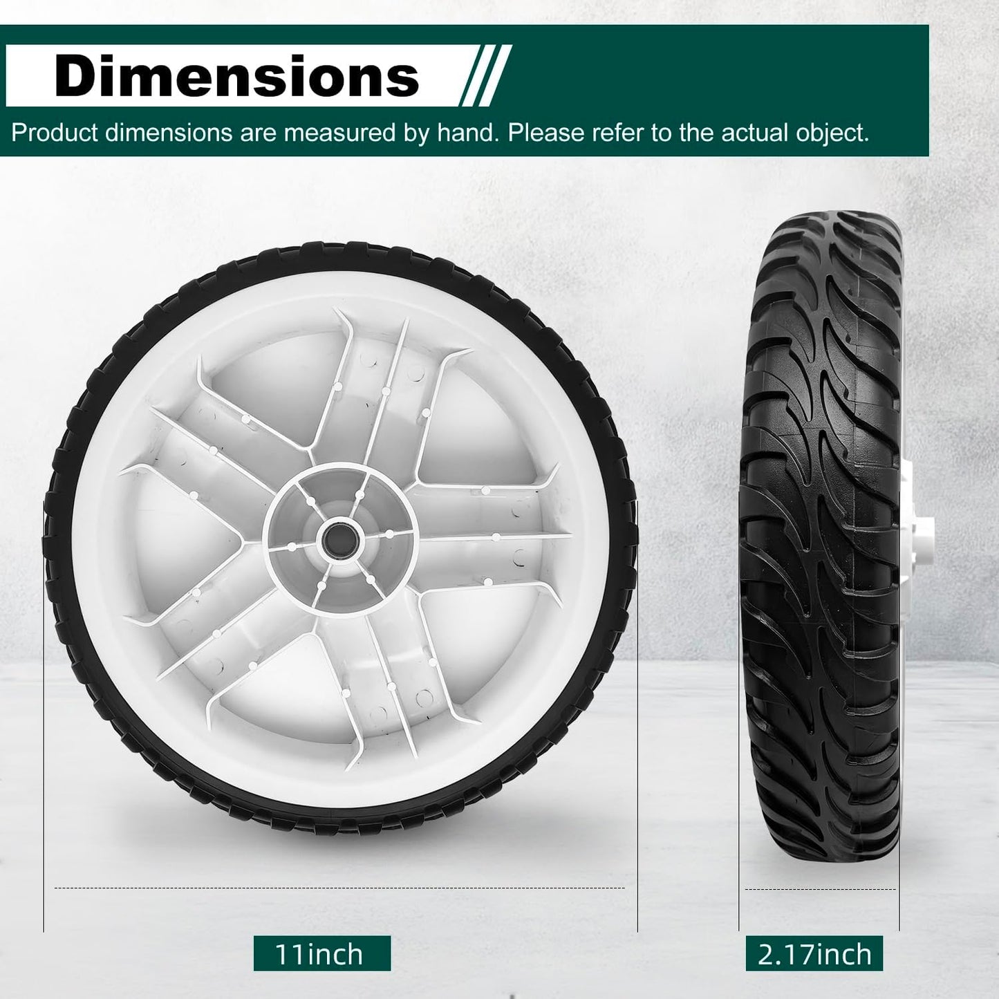 2 Ruedas traseras 11" para Toro comp 137-4837