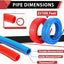30 Tubo PEX-B 1/2" 2x100 ft accesorios latón engarzado