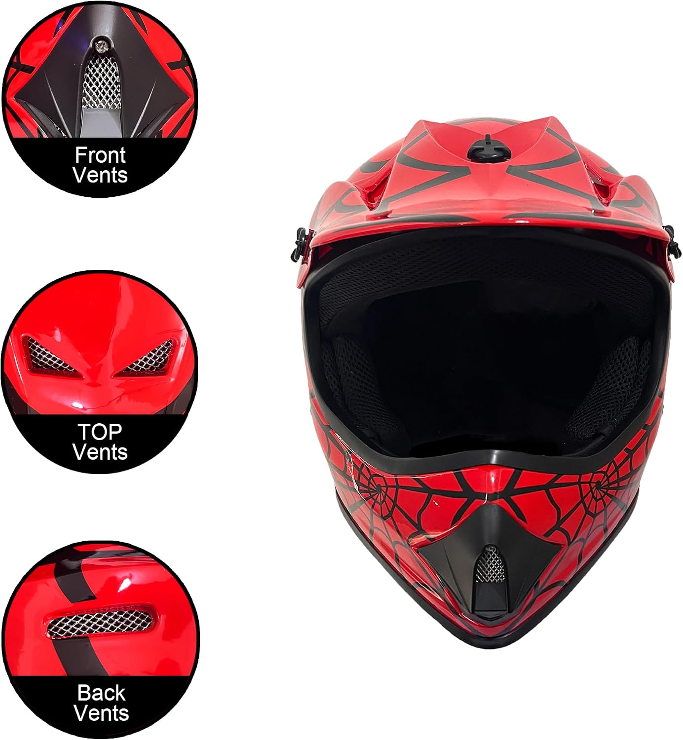 Casco ATV para niños y jóvenes aprobado DOT