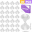 20 Ventosas Transparentes Antideslizantes para Mesa Cristal