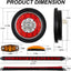 Kit luces traseras remolque 4pulg 16 LED 13.8pulg 5pines