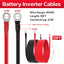 Cable batería 8AWG 10pies cobre estañado con lengüetas 5/16"