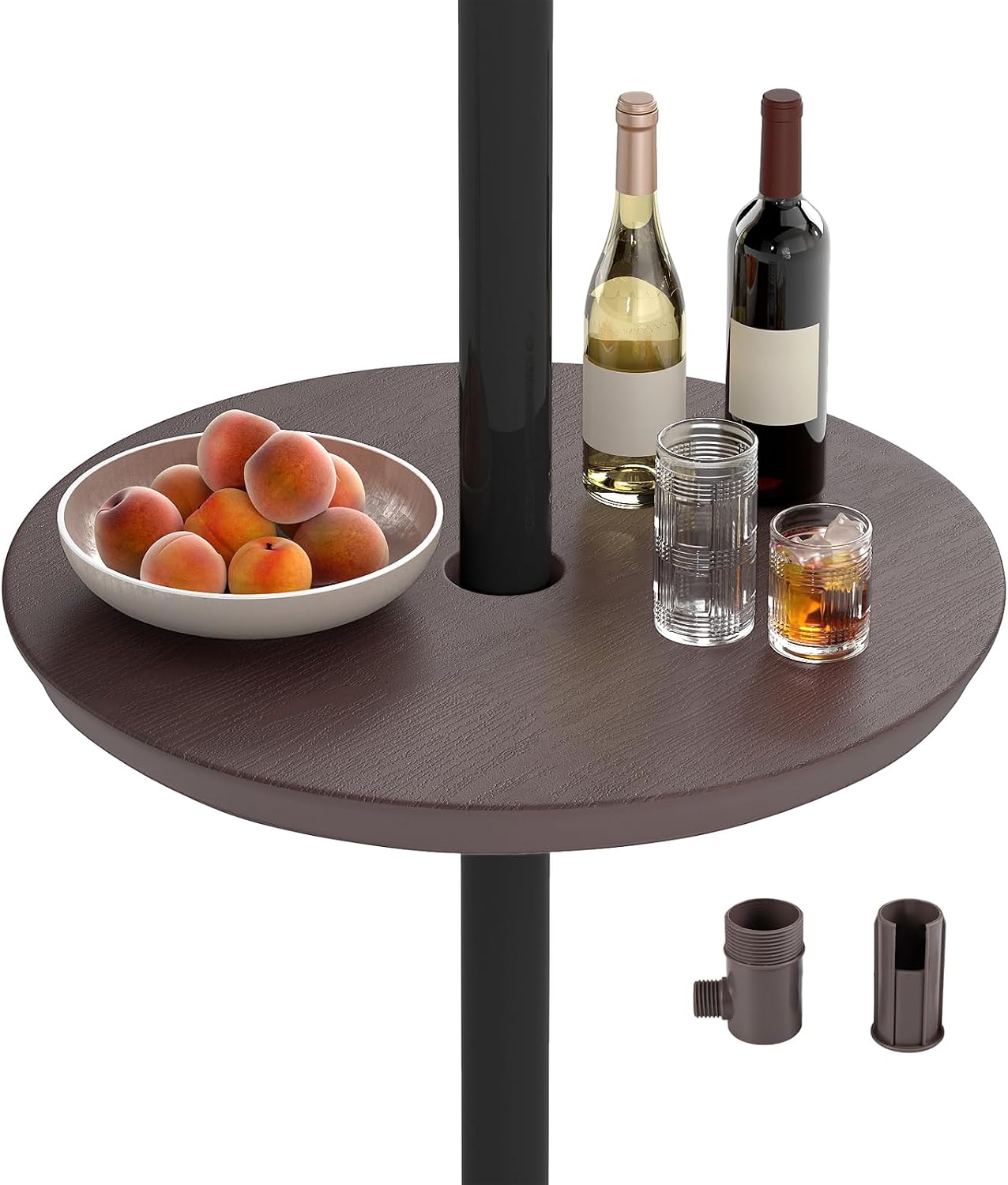 Mesa sombrilla 20" redonda madera sintética