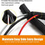 Funda alambre trenzado cables 1/2pulg 8ft negro
