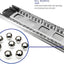 6 Pzas Rieles deslizantes cajones 10" 100lb con rodamientos