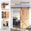 Kit herrajes manija riel puerta corrediza 6ft polea recta