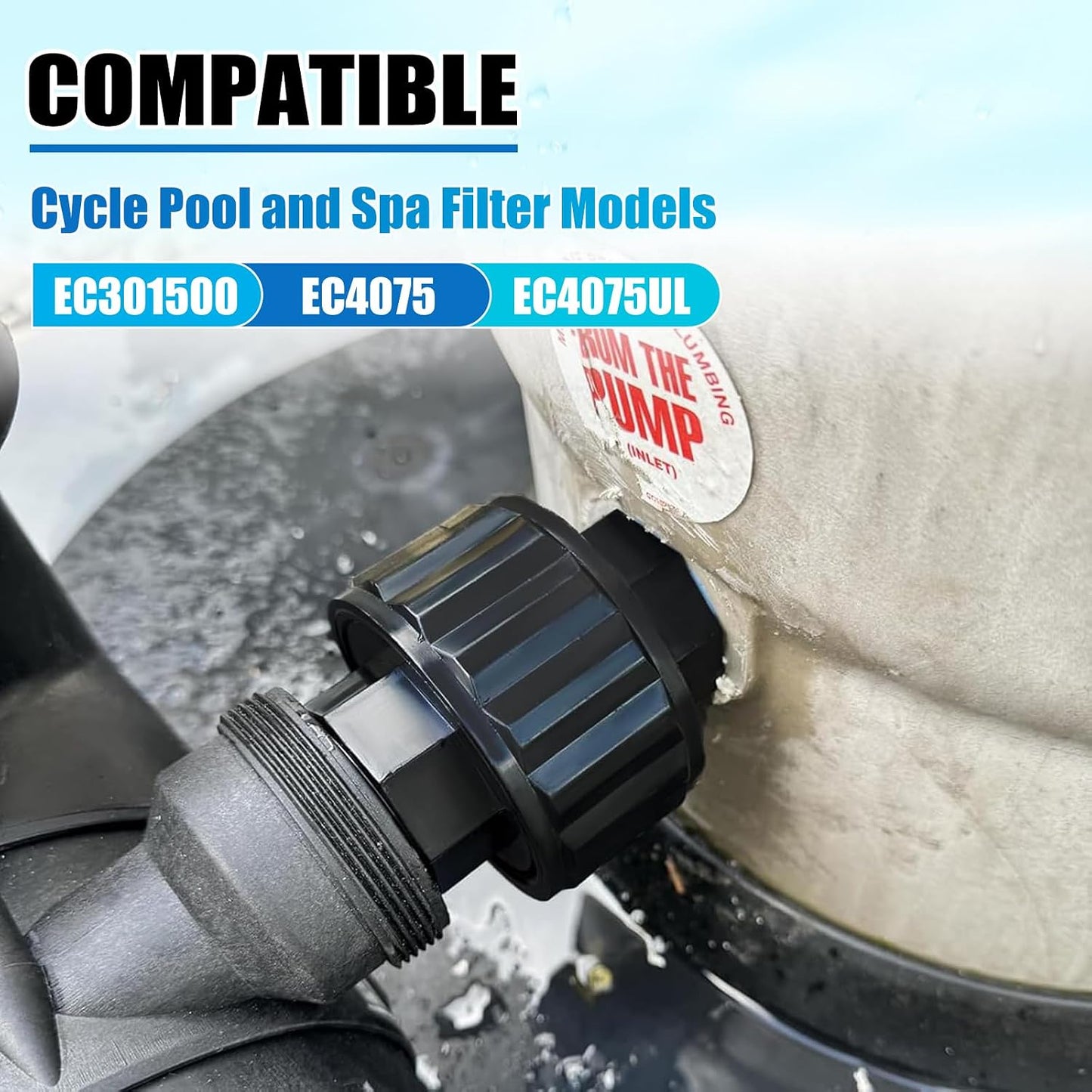 Unión filtro bomba piscina Hayward 1-1/2"