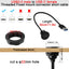 Cable USB3.0 a USB C 5 Gbps con montaje fijo para tablero coche