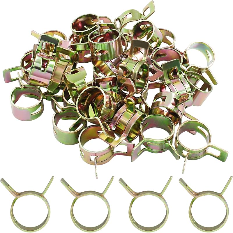 50 Clips Banda Resorte 1/2pulg Manguera 0.492-0.512pulg
