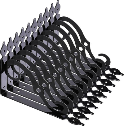 10 Soportes para estantes 5.4" color negro