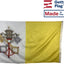 Bandera Vaticano 2x3ft nailon reforzado fabricada EE.UU.