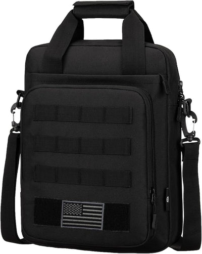 Bolsa mensajero táctica para laptop con molle hombre