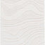 Alfombra pasillo 2ft3pulg x 8ft marfil lana hecha a mano