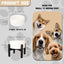 Cuenco elevado cerámica perros 6pulg acero inox 28.75oz blanco