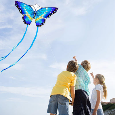 Cometas de mariposa para niños 4-8 años con mango 300pies