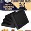 Protectores de suelo goma 3x3pulg pack 4 para madera dura