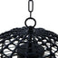 Candelabro LED con control remoto color negro