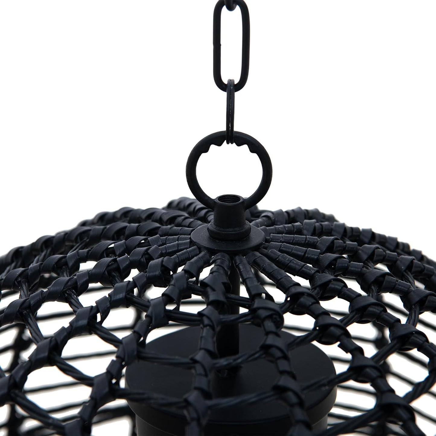Candelabro LED con control remoto color negro