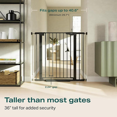 Puerta bebé 36" para perros 29.7-40.6" cierre automático