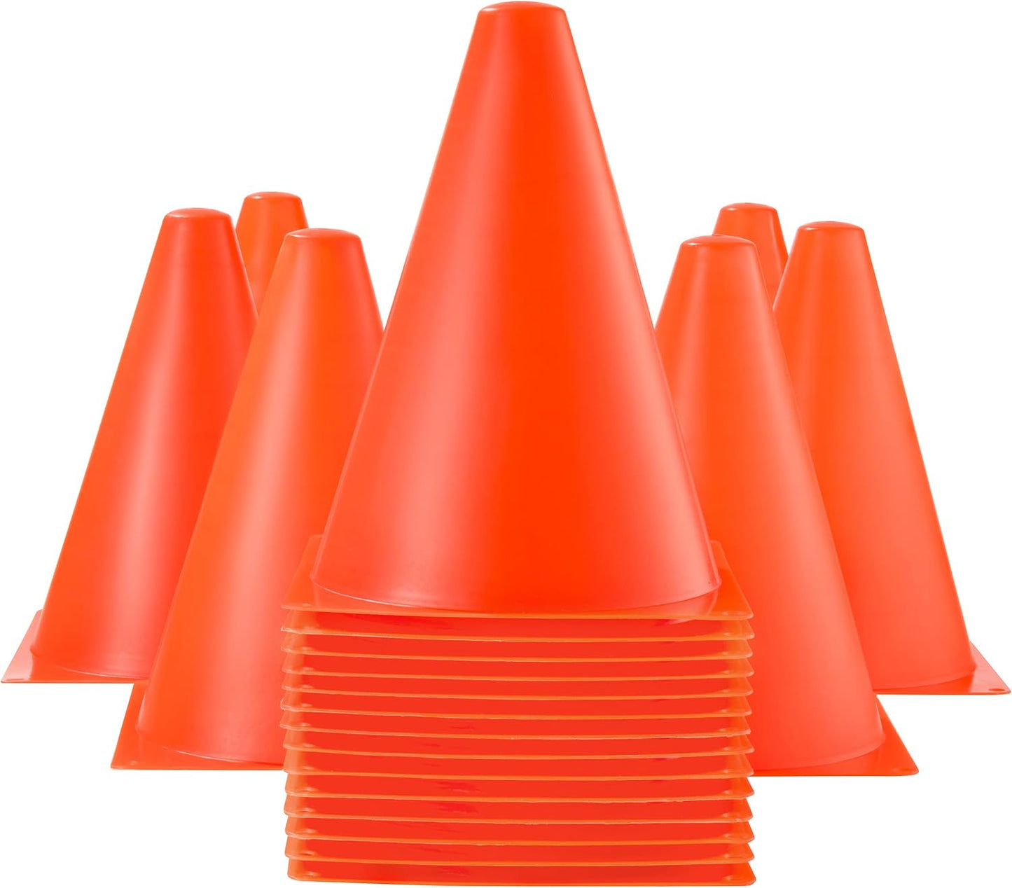 Mini conos naranjas deportivos 7" para fútbol