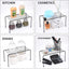 Estante cocina almacenamiento gabinete baño negro