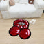 Alfombra decorativa labios rojos cereza antiderrap