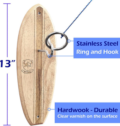 Kit columpio juego gancho anillo acero inox cuerda poliéster