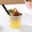 Tazón vidrio base pesada 8.1oz acabado mate para helados y frutas