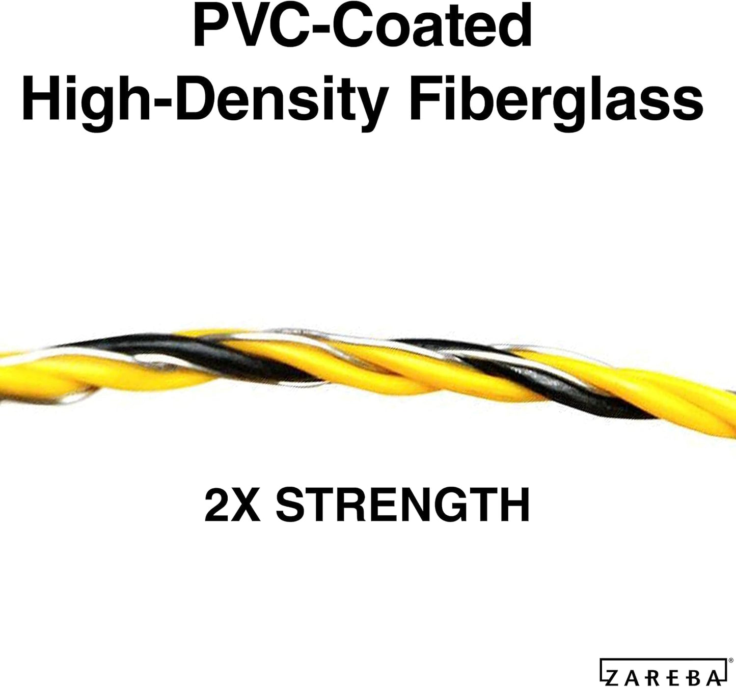 Cable aluminio fibra vidrio recubierta PVC valla eléctrica