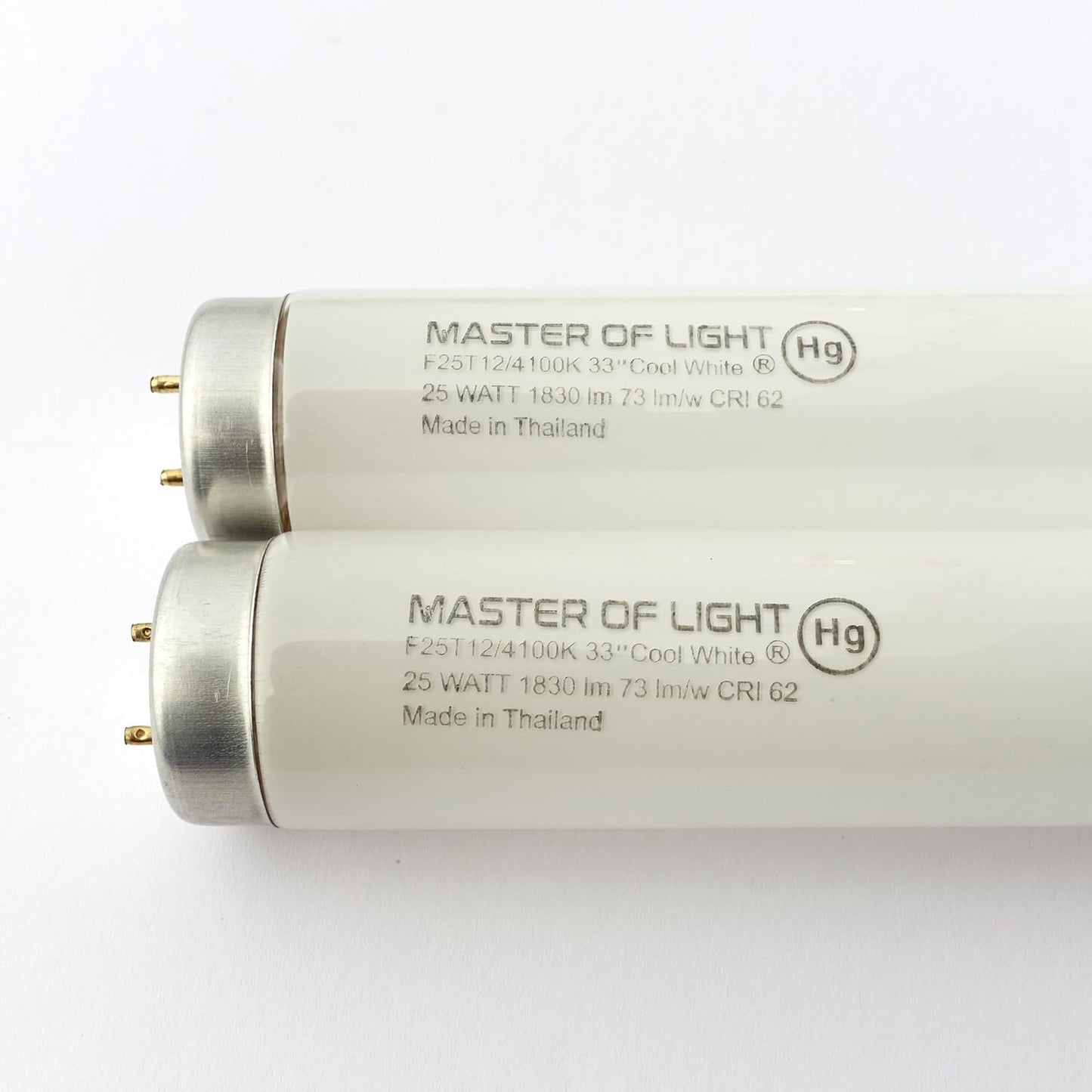 Bombilla fluorescente T12 25W 33" 4200K blanco frío