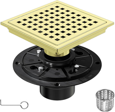 Drenaje ducha cuadrado 6pulg acero inox cromado