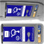 Soporte placa discapacitados automóvil con clip visera